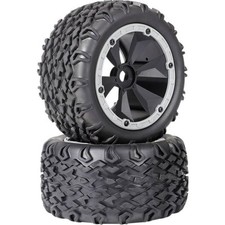 2er Multipack Reely 1:8 Monstertruck Reifen 6-Speichen Schwarz-Grau 2 St.