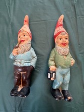 2 Gartenzwerge, Ton aus 60iger