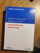 Unternehmensbewertung 7. Auflage Jochen Drukarczyk Andreas Schlüler