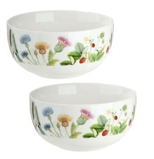 Gilde Porzellan 2x Schale Wild Flowers Schüssel Dessert Blüten Bella Vita 49461