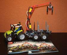 Lego Technik 8049 Traktor mit Forstkran  + Aufbauanleitung in OVP