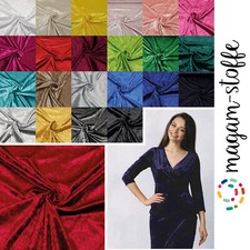 MAGAM-Stoffe "Katharina" Pannesamt glänzender Samt Kleidung Kissen Möbel