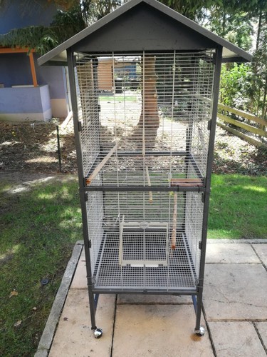 Vogelkäfig montana grau - vogelkäfig,