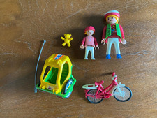 FAHRRAD-KINDERANHÄNGER 3068 (Playmobil / Anleitung, Fahne und Warnschild fehlen)