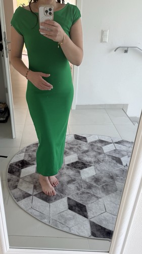 Grünes zara kleid lang - zara,