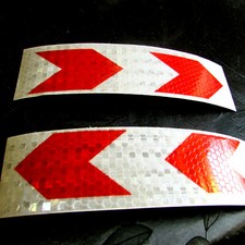 Rot Weiss Reflektorfolie