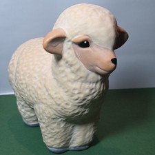 0190🛑Süße Dekofigur kleines Schaf , Lamm aus Keramik Tier Deko