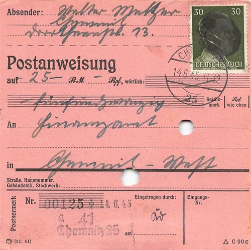 891747 sbz postanweisung mit - sbz,