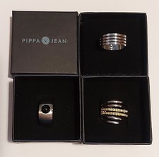 Pippa Jean Damen Ring  3er Set * Gr 50 / 16 mm * Modeschmuck * Edelstahl * top 