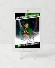 Shotzi Blackheart Trading Card Fanart Auto Signature Autograph limited
