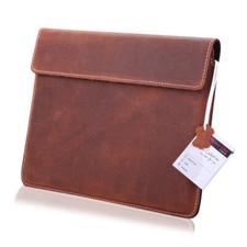 ECHT LEDER Tablet Hülle für Samsung Galaxy Tab S8 Ultra Tasche Schutz S1 BRAUN