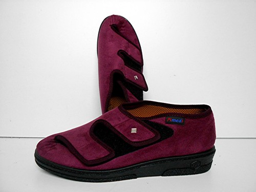 Damen klett hausschuhe - damen,