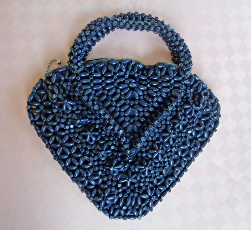Schwarze alte abendtasche - ,