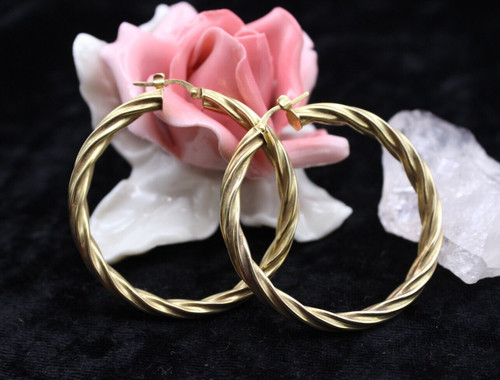 Ohrringe gold 333 - 333, creole
