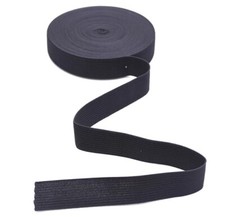 Gummiband SCHWARZ 25mm  breit