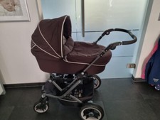 Teutonia Kinderwagen Mistral S Braun mit Graphite Gestell