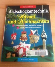 Artischockentechnik Advent und Weihnachten, Deko mit Bändern, Augustus Verlag