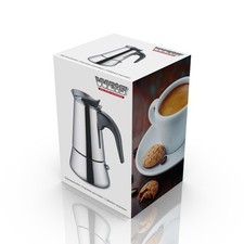 Espressokocher Edelstahl, Neu