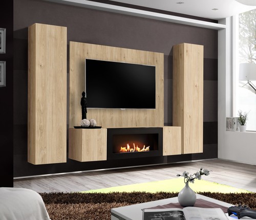 Wohnwand fly hickory - m-p,