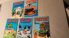 5 Petzi Hefte (1969 - 1987) - gebraucht und gestempelt