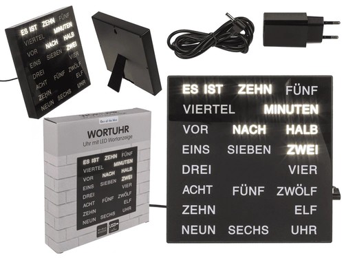 Wortuhr deutsch led - 20, uhr