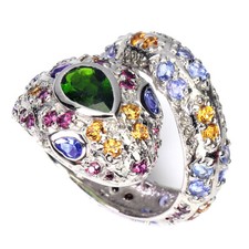 925 Sterlingsilber Ring Birne