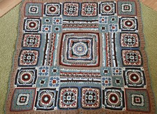 Bunte Häkeldecke ca. 110 x 110