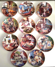 BRADEX KAHLA 11 Katzen-Sammelteller "Die schönsten Ruheplätze" JÜRGEN SCHOLZ