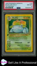 BISAFLOR-HOLO 1ST EDITION POKEMON GERMAN 1999 15 PSA 8
