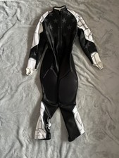 Spyder Ski Rennanzug Kinder Junior Größe 140/146 schwarz grau weiß Sternenmuster