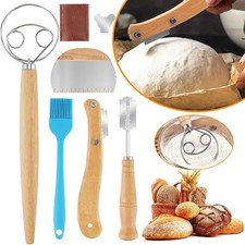 27 Stück Bäckermesser Set, Teigmesser Set Brotbackmesser Schneebesen Brotmesser