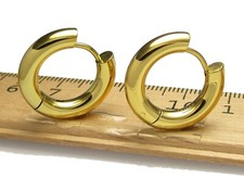 Klapp Creolen Titan- Edelstahl