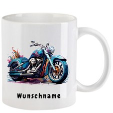 Tasse Motorrad aquarell Teil 1 - mit oder ohne  Wunschname - 10 Motive