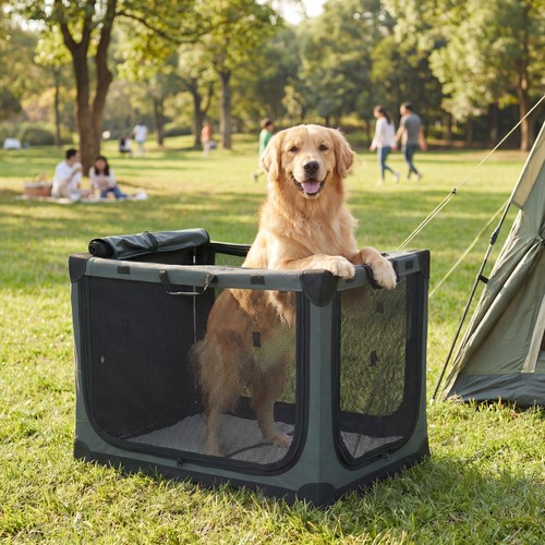 Pawhut hundebox faltbar - pawhut,