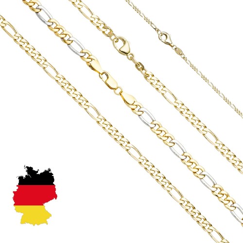 Figarokette echt gold - gold, 8k