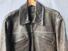 Redskins Vintage Leder-Jacke Biker Bomber Jacket Type B 32 Gr XL Ca. 50-52 Braun