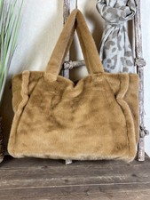 XXL Teddyfell Shopper Camel