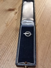 ?ING? Abzeichen 800er Silber Nadel Opel 100000 km Oldtimer Auto Anstecknadel 