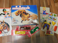 Ministeck, viele Teile, Konvolut, 5 Platten