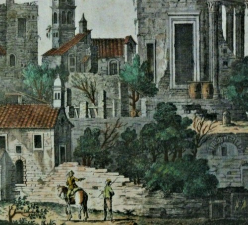 Kolorierter kupferstich 1759 - kupferstich,