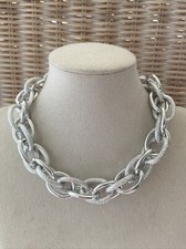 Statement Kette Damenkette Gliederkette Modeschmuck Kurze Halskette Collier