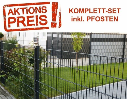 10m doppelstabmattenzaun - 10m,