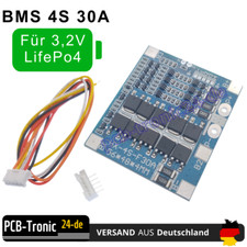 LiFePo4 BMS 4S 30A 12.8V Protection Platine PCB Schutz Board 3,2V LiFe Akku *DE