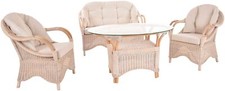 Set/4 Sitzgruppe Henry Rattan