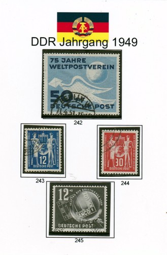 Ddr 1949 gestempelt komplett - ddr,