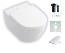 VILLEROY & BOCH SUBWAY 2.0 WC MIT SPÜLRAND MIT CERAMICPLUS-BS 370x560 560010R1