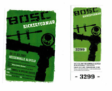 Eintrittskarte + Flyer BOSC Kickerturnier Alsfeld 2007 Böhse Onkelz Enkelz