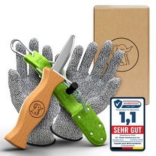 Eli Schnitzmesser Kinder mit Filztasche ab 6 Jahre inkl Handschuhe Schnitzset