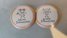 B12 -  Buttons kleine Schwester Große Schwester 59mm 38mm Button 