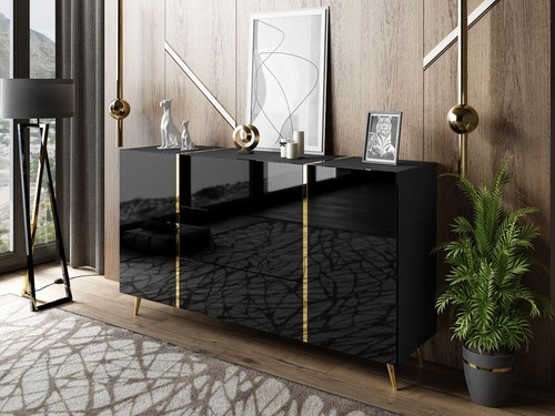 Kommode onyx goldenen beinen - kommode,